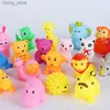 Sand Play Water Fun 10 Pieces/Set Cute Animal Swimming Water Toys Childrens Soft Rubber Float Squeezing Sound Squeezing Bathtub Toys Baby Bathtub Toys Y240416