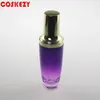 Storage Bottles China Supplier 50ml Glass Lotion Bottle With Aluminum Cap For Personal Skin Care Packaging