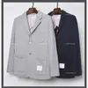 Fashion Blazer Men British British Casual Slem Fit Mens Jacket Spring and Automne Single Breasted Cotton Coat Correct Version High Street Designer