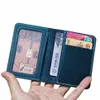 Porte-carte de crédit pour les détenteurs de cartes bancaires pour hommes authentique portefeuille en cuir mini-clips busin Luxury Femmes Small Purse Pouch M9U7 #