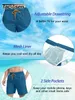 Tacvasen Summer Beach Board Shorts Shorts Mens Casual Surfing Trunks Jogger Outdoor Jogger Supshort Elastic Waist Gym 240403