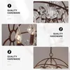 Lustres American Crystal Rustic Lighting Globe Kitchen Dining Lampe suspendue aux chambres à coucher