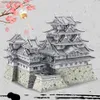 3D Bulmacalar Parçalı Model Yapı Kitleri Himeji-jo Kalesi Bulmaca 3D Metal Diy Oyuncaklar Beyin Teaser Hediyeleri Y240415