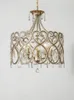 シャンデリアハート型フレンチクリスタル天井照明ロマンチックなプリンセスベッドルームペンダントランプアメリカンシャンデリアダイニングリビングルームの装飾