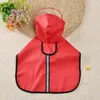 Dog Apparel Cloak Raincoat Outdoor Pet Clothing With Brim Teddy Water Resistant Clothes Reflective Rain Coat For Small Medium Dogs