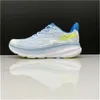 Hokah Clifton 8 Sapato de corrida Hokahs Sapatos femininos Bondi 8 Clifton 9 Triple White Summer Song Song Blue Coral Peach Real Teal Lunar Rock Trainer