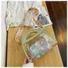 Bag SummerPvc trasparente gelatina set di spalla di moda Crossbody estate per donne borse femminili e borse