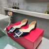 2024 Summer New Lacquer Leather Button Single Flat Bottom Fashionable Hollow Women's Shoes Square Headed Colorful One Step Sandals for Women