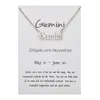 Colliers pendants Copper Retro Retro Lettres anglaises 12 Constellation Zodiaque Sign Collier Horoscope Zircon bijoux Galaxy Libra Astrol Oti8Q