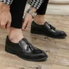 Casual schoenen 2024 Fall Black Tassel Soft Loafers Heren niet-slip mocassin zapatos de Hombre Designer Men