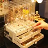 Schmuckbeutel Acrylkasten Organizer Exquisites Display Luxus transparenter europäischer Stil Speicherverpackung