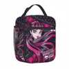 Gothic Vampire Draculaura Sac à lunch isolé Sac à thermal Coundrer Mster High Tote Box Men Men Fomes École extérieure J46R #