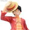 Acción Figuras de juguete One Peice 26cm Hat Holding Luffy Acción Figuras Juguetes Japón Anime Figuras coleccionables Modelo PVC Juguete para Figurina de anime Y240415