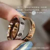 Card ring Kajia V Gold Full Sky Star Three Rows Narrow Edition Ring Classic Ring Plated with 18K Gold Pair Ring Full Diamond Fashion Couple Style