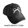 Caps de bola Bordado adulto Bowknot Baseball Travel Gathering Hat para ciclismo acampamento