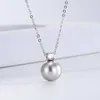 Tiktok heta tillbehör liten enkel benkedja en enda pärlhänge halsband för kvinnor mångsidig hög mening