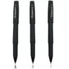 PCS Gel Pen 0,5 mm Black Ink muito bom escrita Chirografia Metal Office School for Student