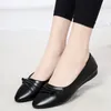 Casual Shoes Shallow Solid Spring Flat Pointed Toe Women's On Sale 2024 Fashion PU Slip-on Low-heeled Large Size