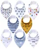 Baby Bibs8 Packs Baby Bandana bave Bibs Unisexe Élégant Design Bandana Bibs pour garçons Girls 100 Bibs de coton biologique Y2007102886541