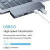 Hubs USB Tipo C 3.0 Divisor de cubo con HDMI 4K 30Hz PD Cargo rápido Transferencia de datos de alta velocidad 2 puertos USB3.0 para PC laptop MacBook