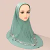 Eleganta kvinnor Malaysia Floral Headscarf Amira Cap Muslim Islamic Hijab Headwrap Scarves Shawls Shayla Ladies Headwear 240402