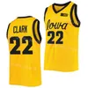 Indiana Fever Basketball 22 Caitlin Clark Etek Formaları Kadın Erkek Gençlik Koleji Iowa Hawkeyes 45 Hannah STUELKE 20 KATE Martin 3 Sydney Affolter 2024 Final Four