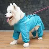 Hondenkleding Reflectief voegde zich bij Raincoat Grote all -inclusive SamoYed Golden Retriever Pet Four Leged Water Dof Clothing