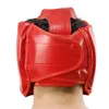 Volledige gedekte PU bokshelm Kinderen volwassenen Muay Thai Training Sparring boks hoofddeksel Gym Equipment Taekwondo Head Guard 240416