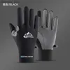 Cykelhandskar Ice Silk Sunscreen Gloves For Men Summer UV Protection Outdoor Sports Fiskehandskar Non-halk Dew Finger Touch Screen L48