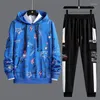 Men's Tracksuits 2024 Spring Autumn Men Fashion Tracksuit Hoodie And Sweatpants Casual Two Piece Set Mens Streetwear Outfit Sport Suit