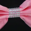 10pcs50pcs gratis slips bröllop satinstol skär elastisk stretch spandex bågband för bankett el födelsedagsfest dekoration 240407