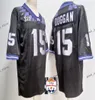 Custom TCU Horned Frogs Football Jersey TCU Jersey #15 Max Duggan 2024 Newest Style