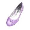 Casual Shoes Comfort Flat Satin Wedding Round Head Prom Evening Formal Party Dress Flats