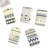 geometric Pattern Card Cover Case Men Women Work Badge Keyring Wallet Student School Acc Card Bus Credit Id Card Holder Bags A20T#