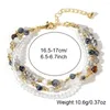 Link Bracelets Go2Boho 2024 발렌타인 데이 3 레이어 절묘하게 크리스탈 치유 비즈 보석류 여성을위한 화려한 보석 날짜 선물