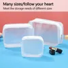 Storage Bags Transparent PVC Travel Organizer Clear Makeup Bag Beautician Cosmetic Beauty Case Toiletry Make Up Pouch Wash