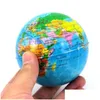 Andere kantoorschoolbenodigdheden groothandel wereldkaart zacht schuim Earth Globe Hand Pols Oefening Relief Squeeze Ball Drop Delivery Business OTL6A