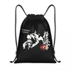 Sacs à provisions Kyokushi Karate Kumite Scène à cordon Sac à dos Sac de sport pour femmes Men Fighter Martial Arts Training Sackpack