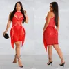 Fashion Womens Solid Color Mesh Rhinestone Temperament Short Skirt Dress