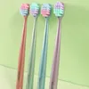 Nytt ultralat mjukt hår ekovänlig tandborste bärbar rese tandborste med lådan mjuk fiber nano tandborste oral hygienvård för mjuk