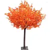 Fleurs décoratives aqumotic 3,28 pieds d'arbre en bois branches artificielles et feuilles 1pc de faux ornements de plancher de plante pour scène de décoration intérieure