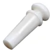 Hängare 5x Bone Guitar End Pin Abalone Shell Dot Strap Button Peg Luthier Saddle White