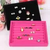 2pcs lots Jewelry Display Rings Organizer Show Case Holder Box New red Ring Storage Ear Pin Accessories box237U