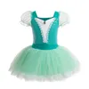 Abiti da ragazza Christmas Girls Lace Flower Princess Ballet Dress Hall Abito da ballo Cosplay Cosplay Stage Performance Party Pratica costumi