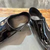 24 Nouvelles hommes de mode Romeo Mule Paris Designer Chaussures Luxury Cuir Femmes Patent Le cuir habille chaussures Taille 35-44