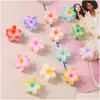 Hair Pins 4cm Candy Color Women CLIPS MOTORES MINI MINI FLORES CLAW MENINAS DECELHO ACESSORES DE ACESSORES DE ACESSÃO