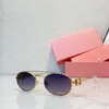 Óculos de sol ovais do designer de mulheres com acetato e moldura de metal smu54 femininos luxuosos óculos de sol com um presente de proteção de radiação de embalagem especial