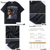Mens camisetas hip hop masculino lavado camiseta futura rapper impressão de camiseta preta feminina harajuku vintage 90s tshirt verão slae curta ot6f8