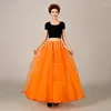 Ethnic Clothing 100CM Long Petticoat Ruffled Crinoline Vintage Wedding Bridal For Dresses Underskirt Rockabilly Tutu