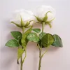 Dekorativa blommor konstgjorda riktiga beröring austin rose gren hem vardagsrum dekoration simulering blommor naturlig vind rosa juliet rosor